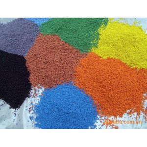 China Anti Slip SBR Rubber Crumb 1mm - 3mm 2mm - 4mm Artificial Turf Black Pellets factory