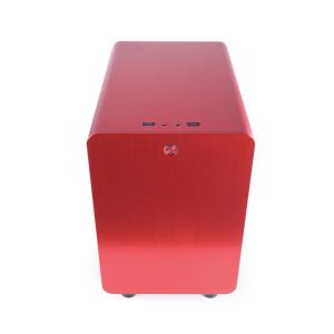 China Red SPCC 15*14*8.6cm ATX PSU Aluminium PC Case factory
