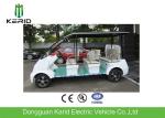 Fashion Style White DC Motor 4kW Electric Shuttle Bus Max Loading 8 Passengers