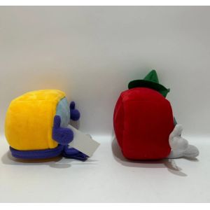 Customizable 14cm Red And Yellow Cable Car Mascot Plush Dolls