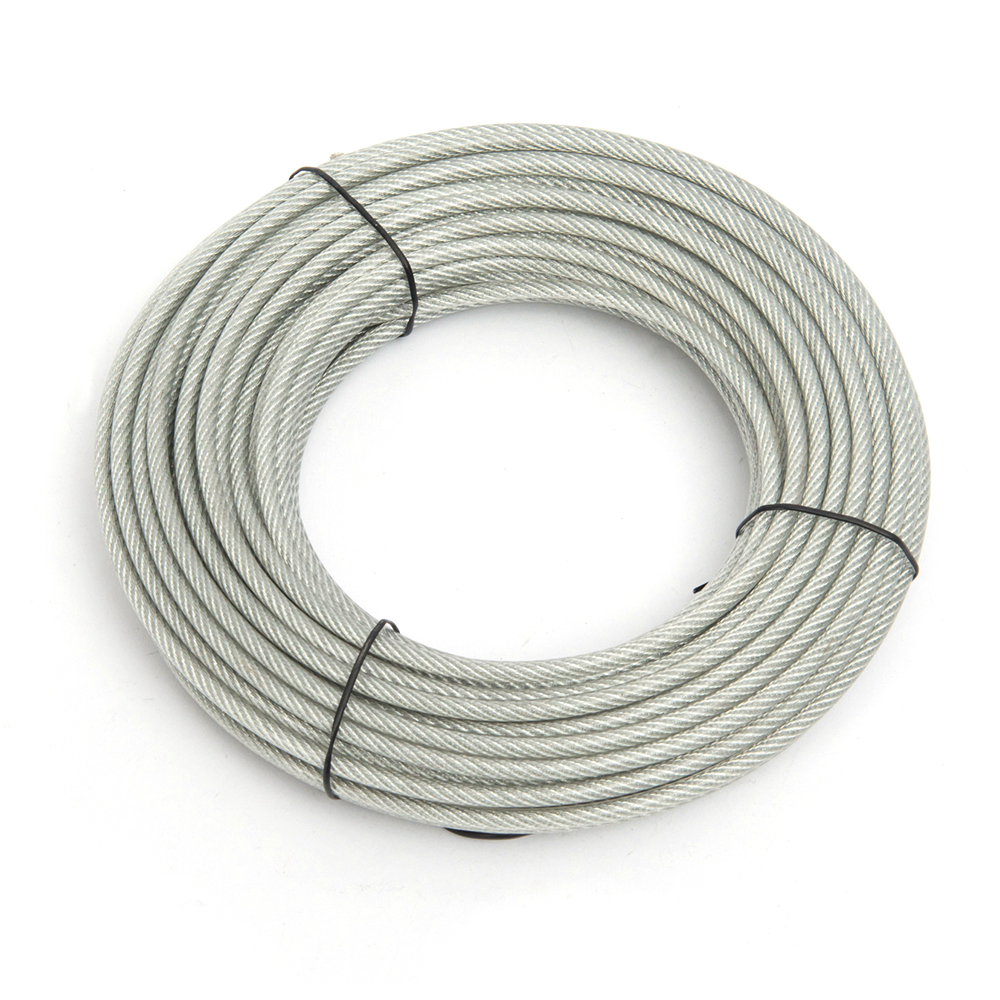 7x7 Coated PVC Galvanized Steel Wire Rope For Clothesline With Tensile Strength 1370-2160MPA Special Cold Heading Steel