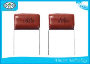 China Self - Healing Property High Voltage Pulse Capacitor CL21 225J 250V Epoxy Resin Sealing factory