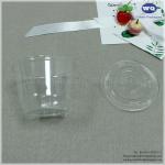 Disposable 5oz/8oz PET Transparent Jelly Cup Disposable Dessert Packaging Cup