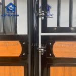 Customized Welded Weave Steel Horse Stall With Bamboo Filling Wood