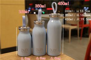 China Portable Stainless Steel Kids Sports Water Bottle Wide Mouth Thermos Flask factory