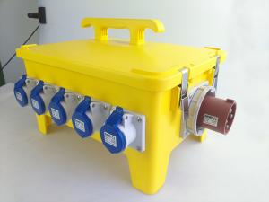 China PE Housing Industrial Socket Box , Weather Protected Generator Distribution Box factory
