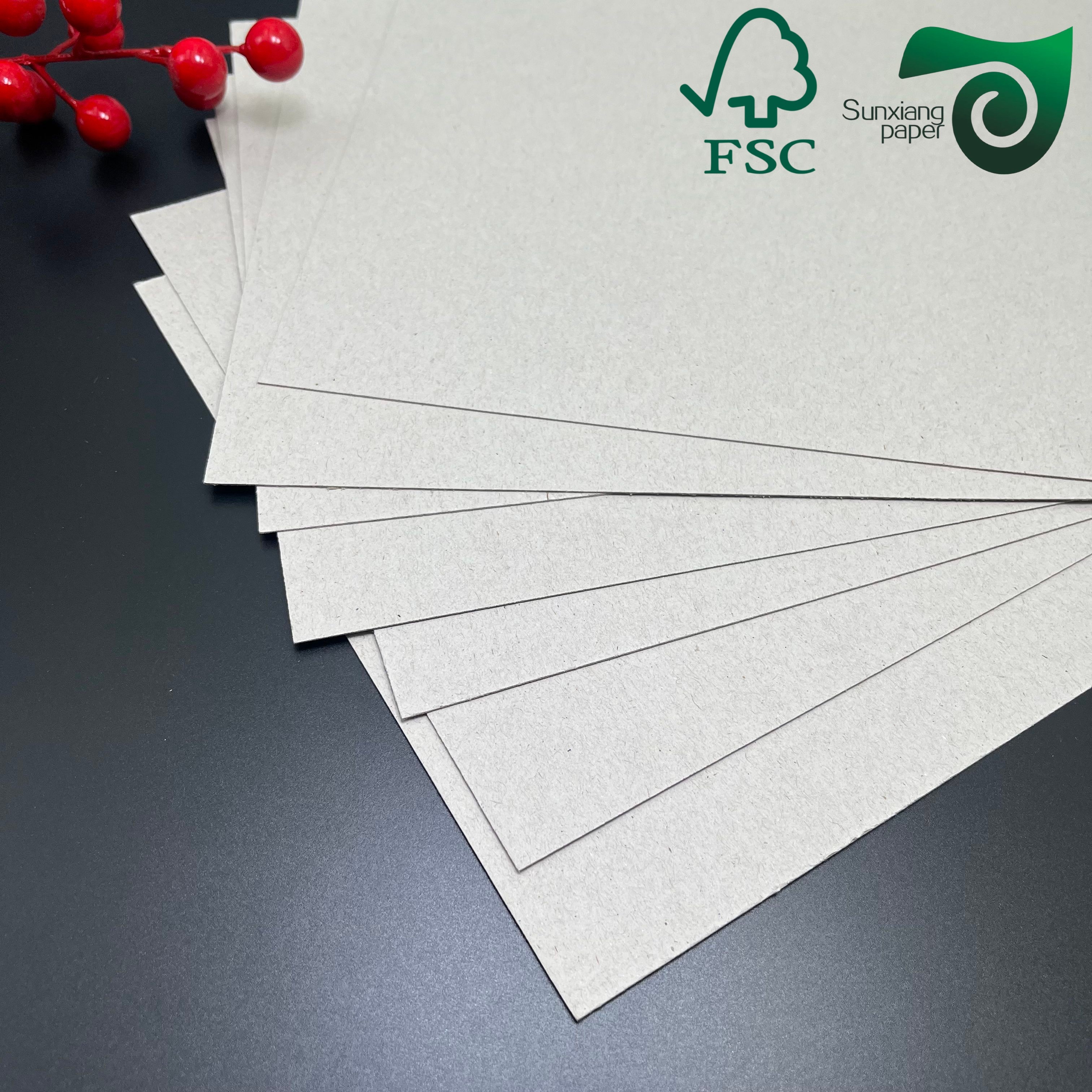 Laminated Book Binding Board Grey Board 2mm 2.5mm Suitable For Level Arch Files