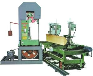China Wood cutting Vertical Band Saw Machine with Log Carriage &amp; Working Foundation factory