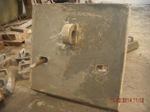 China High Cr Wear-resistant Casting Parts Iron Chute Liner Hardness More Than HRC54 factory