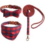 Nice Quality Pet Collar Gentle Christmas Triangle Scarf Comfortable Cotton Leash