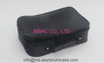 Fabric Aluminium Beauty Case Black Professional Makeup Bag For Carry Tools