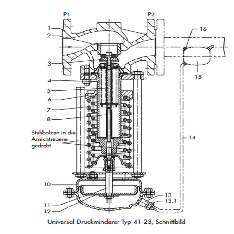 DN 15 - DN 100 Pressure Relief Valve Pressure Safety Valve DIN Version