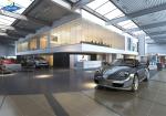 Car Exhibition Hall Prefabricated Commercial Building Without Center Column