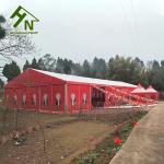 280 People Aluminium Frame Tent 10x30m Red Colorful Large Wedding Marquee