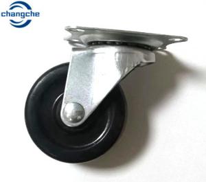 China Customized Furniture Rubber Roller Wheel Casters With Plate 2 Inch factory