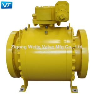 China LF2 Forged Steel Pipeline Ball Valve Trunnion Mounted Split Body factory