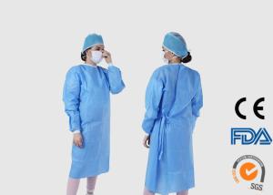 China Eco Friendly Material Blue Disposable Coveralls With CE / ISO Certification factory