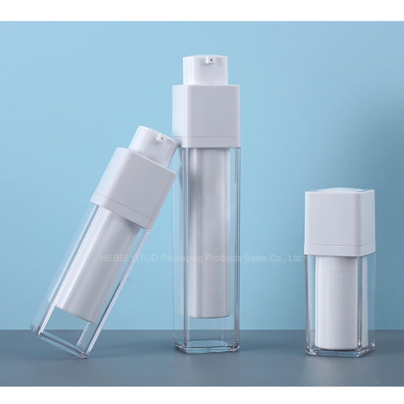 China Customized Airless Pump Bottles Refillable 50ml For Cosmetics factory