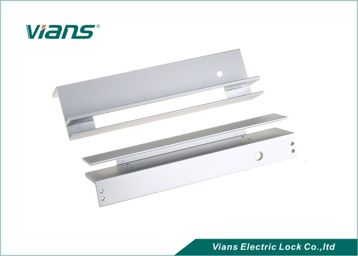 Stainless Steel F Shape Magnetic Lock Brackets Durable For Frameless Glass Door