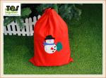 FDA Quality 100% Cotton Reindeer Pattern ChristmasBag Santa Sacks