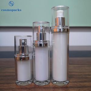 China Double Walled Acrylic Plating PMMA Airless Dispenser Bottles factory