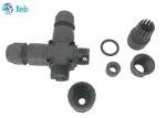 IP68 Waterproof Cable Connectors X Type 4-Channel 2-Poles For Outdoor Billboards