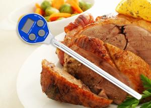 China Professional Instant Read Thermometer Auto Calibration Round Face For Cooking Meat factory