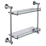 5-12mm Thickness Quarter Round Clear Tempered Glass Shelf with Customized Color