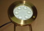 DMX512 Brass 2700K 6W RGB Led Underwater Pool Lights