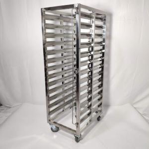 China Kitchen Equipment Stainless Steel Tray Trolley Food 40*60 Baking Oven Trays Trolley factory