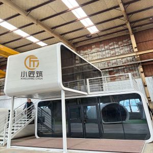 Custom 20 Feet Prefabricated Double Floor One-Room Suite Apple Capsule Grid