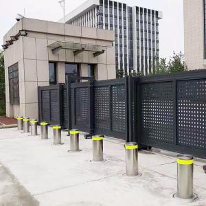 China Speed 2s Rise Stainless Steel Pipe Bollards H 800mm PLC Control factory