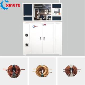 China Automatic Butterfly Type Toroidal Coil Winding Machine With 2 Stations factory