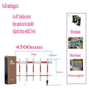 China Outdoor Parking System Automatic Barrier Gate 140W DC 24V 1500r/min factory