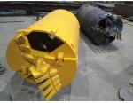 Double Cut 1200mm Height 800mm Diameter Soil Bucket With Flat Teeth