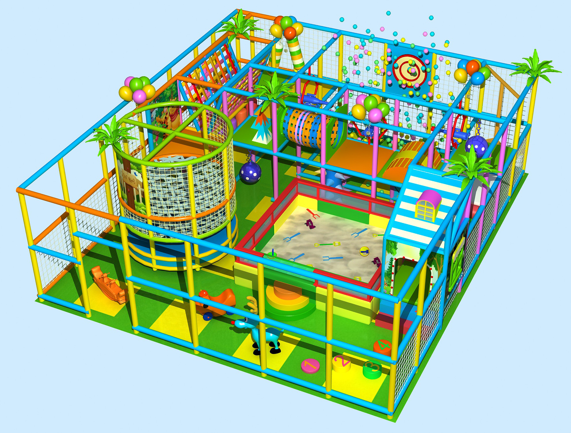 2019 best selling indoor playground kids play centre ball pool indoor play place