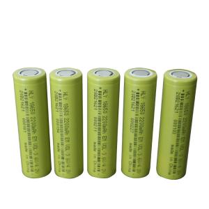China Lithium Ion 3.6V 2200mah 18650 Battery Rechargeable Cylindrical Cell factory