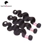 Tangle Free Natural Black 100 human hair extensions Grade 7A For Women