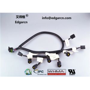Flat Custom Made Automotive Wiring Harness Length 100mm With Idc Connector