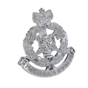China Die Casting Easter Numeral Stainless Steel Badges Double Sided Logo Malaysia factory
