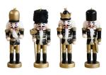 300g Custom Christmas Ornaments Wooden Soldier Nutcracker 4*13cm
