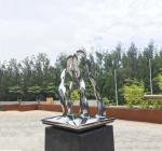 Classical Modern Abstract Sculpture , Outdoor Decor Large Garden Ornaments
