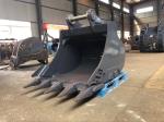 Strength Yellow Black Excavator General Purpose Bucket 0.25-1.4cbm Capacity