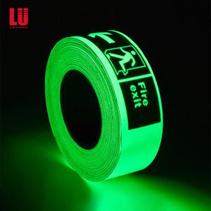 China Custom Waterproof Glow In The Dark Tape Stickers For Stair Strips Emergency Exit Signs factory