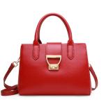 Pure Leather Tote Bags Lock Handbags for Women Cowhide Daily Bag