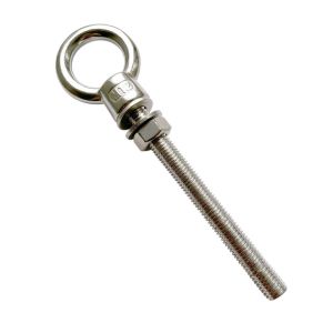 Plain Finish Lifting Eye Bolts Designed With Stainless Steel Hardware JIS1168