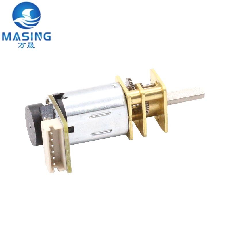 Dc Gear Motor With Encoder 12ppr 24ppr N20 Electric Robot Brushed Motor Mini 12mm dc gear motor