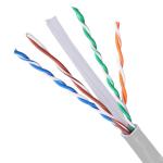 Bare Copper Cat6 UTP Network Cable Solid Copper Gray Extend To 550MHz 1000ft