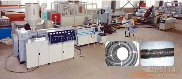 Corrugated Optic Duct Cable Protection Sleeve Plastic Pipe Manufacturing Machine