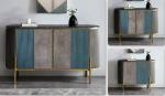 ISO14001 Appprove Gold Metal Frame Hotel Room Cabinet 860mm Height